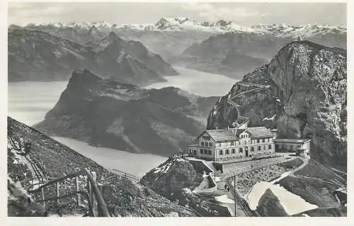 Switzerland postcard Pilatus Kulm blick auf Vierwaldstattersee Bargenstock Glarnisch