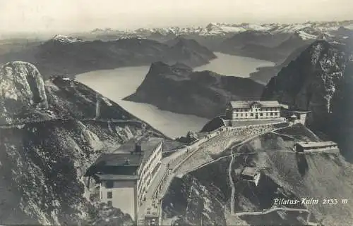 Switzerland postcard Pilatus Kulm Kunstverlag 1927