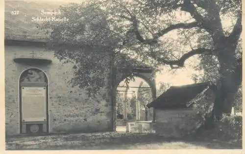 Switzerland postcard Schlacht kapelle Luzern 1937