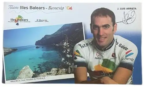 CARTE CYCLISME J. LUIS ARRIETA TEAM ILLES BALEARS - BANESTO