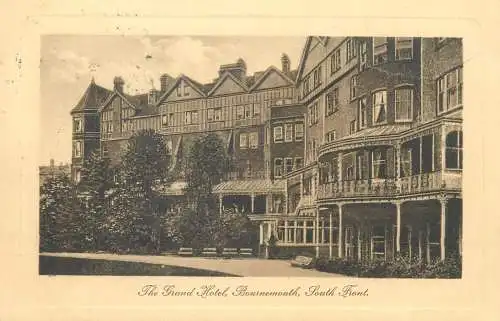 The Grand Hotel Bournemouth Raphael Tuck 1913