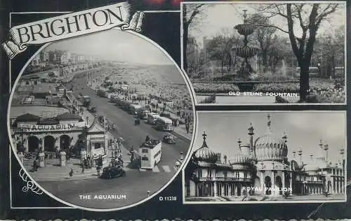 Brighton 1960 multi views postcard