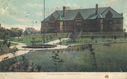 United States Homestead Carnegie Library 1908