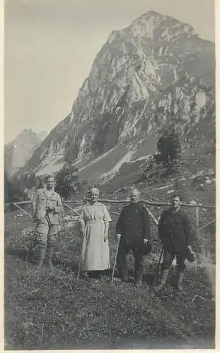 Vintage real photo postcard Switzerland social history alpine scenery