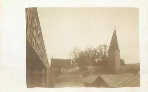 Switzerland Solothurn Schiefer Turm vintage real photo postcard