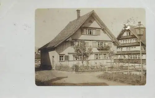 Real photo postcard place to identify house maison