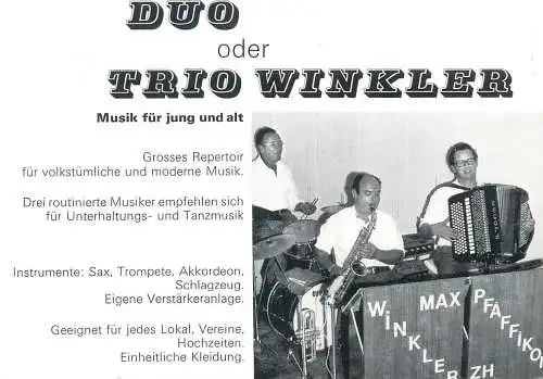 Duo oder Trio Winkler musik fur jung und alt