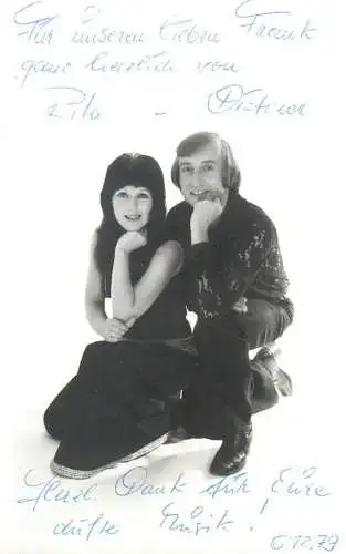Geman pop music duo 1979 dedication photo