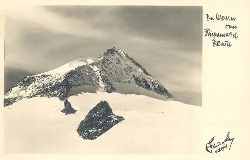 Austria Tirol Mayrhofen Hans Hruschka mountain peak scene 1294 m postcard