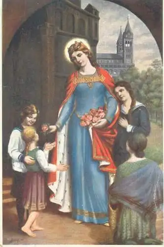 St Elizabeth religious theme Postcard