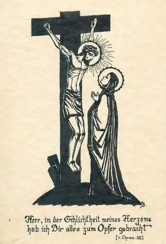 Christ Crucifixion religious theme Postcard