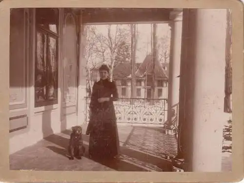Switzerland Suisse Zurich antique hard cardboard photo 9 x 12 cm dated 1891