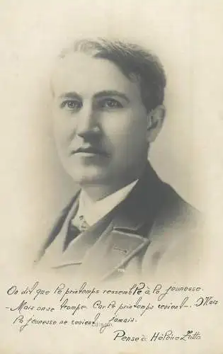 American inventor and businessman Thomas Edison