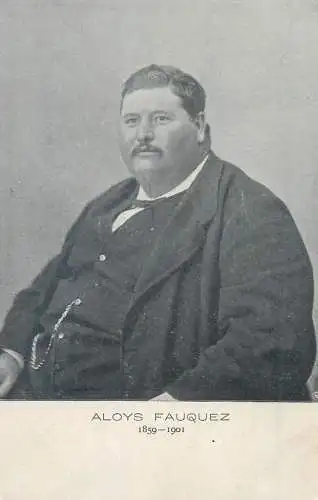 Swiss politician Aloys Fauquez 1859 -1901