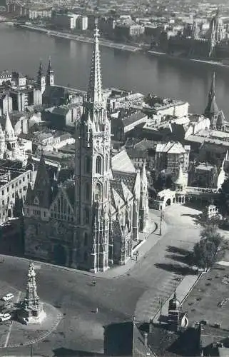 Europe Hungary Matthias church 1969 postcard