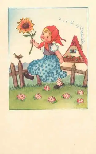Fantasy Drawn children artist LIESEL LAUTERBORN Postcard
