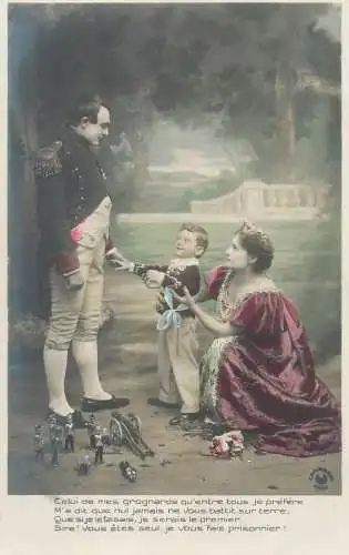 Napoleon allegory series postcard