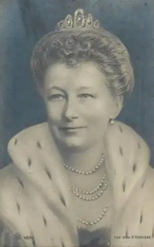 Portrait Augusta Victoria of Schleswig-Holstein German empress and queen of Prussia H. Verviebe foto