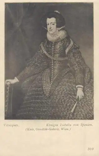 Konigin Isabella von Spanien portrait by Velazquez