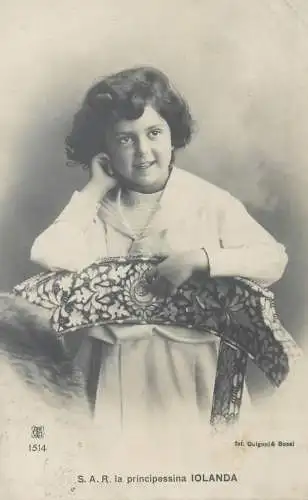 Principessina Iolanda infant royalty postcard