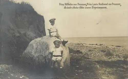 Royalty prinz Wilhelm von Preussen, Prinz Louis Ferdinand von Preussen infant royalties 1910