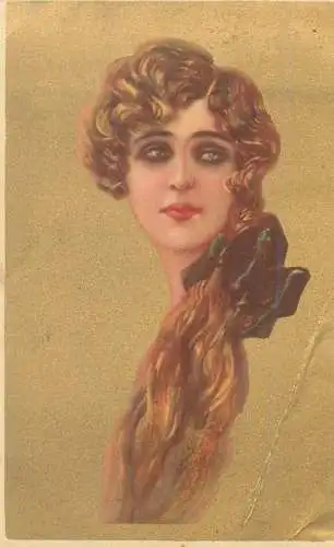 Anna Gasparini Milano italian artist novelty lovely lady portrait coiffure