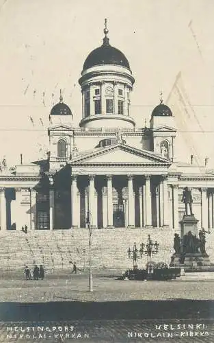 FINLAND HELSINGFORS HELSINKI NIKOLAI KYRKAN NIKOLAIN KIRKKO 1925