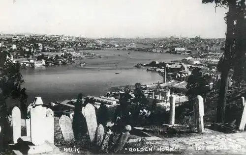 Golden Horn Istanbul Turkey photo postcard