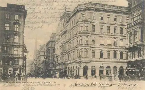 Wien gruss aus Cafe Scheidl zum Fenstergucker