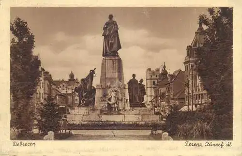 Europe Hungary Debrecen Ferenc Jozsef ut postcard