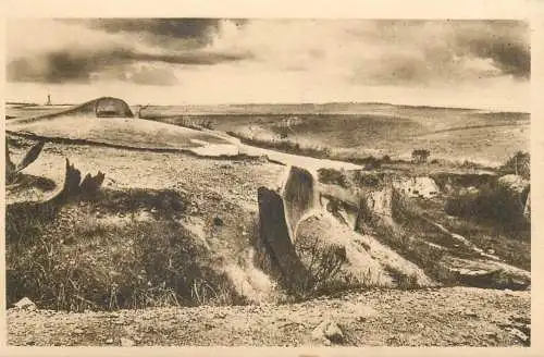 Military Fort de Vaux WW1 observatoire d'artillerie Woevre tourelle de 75 postcard