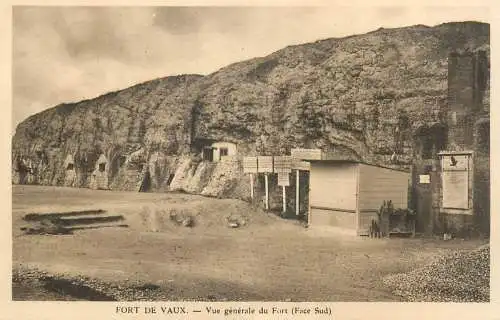 Military Fort de Vaux general view of the Fort postcard