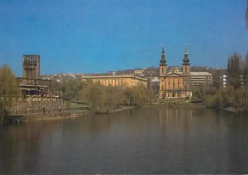 Europe Hungary Budapest Bottomless lake 1987 postcard