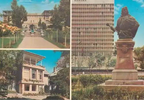 Europe Hungary Balaton multi view 1971 postcard