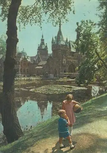 Europe Hungary Budapest VajdaHunyade castle lake 1960 postcard