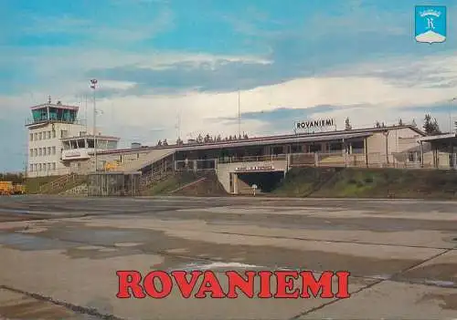 Europe Finland Rovaniemi Lapland's capital airport Lentoasema postcard