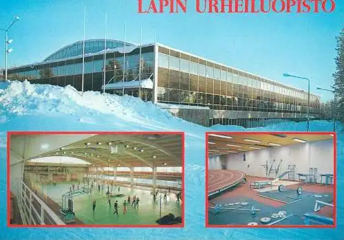 Europe Finland Lapin Urheilupuisto sport scenes postcard