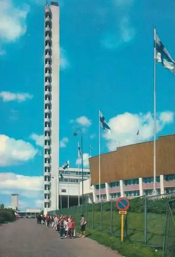Europe Finland Helsinki stadium column postcard