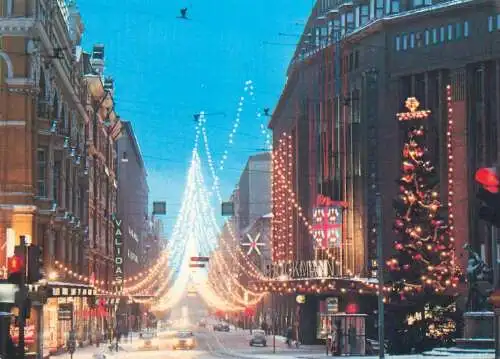 Europe Finland Helsinki The Aleksanteru street 1981 postcard