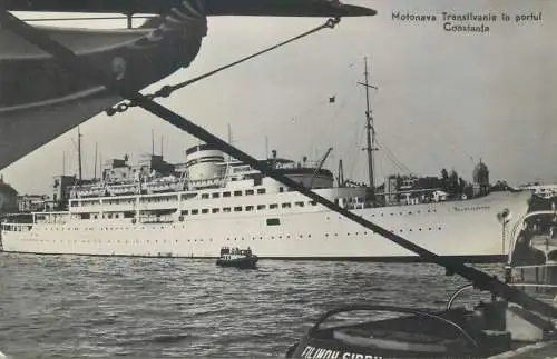 Romania motonava Transilvania ship in portul Constanta