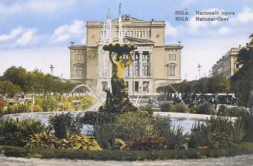 Latvia Riga National Oper 1929
