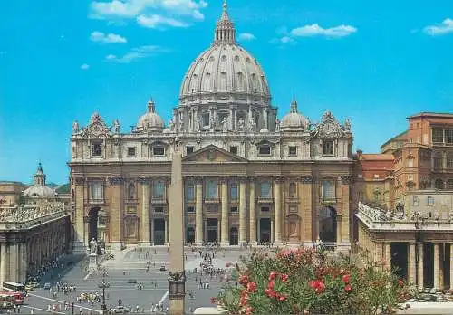 Europe Italy Rome Basilica St. Peter postcard