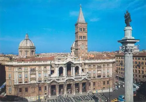 Europe Italy Rome Basilique de St Maria Maggiore clocktower  postcard