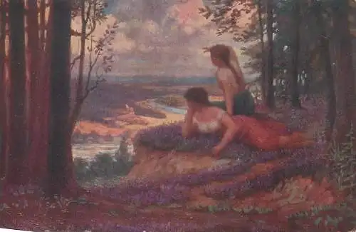 Painting Frant Zenisek sur la hauteur Postcard