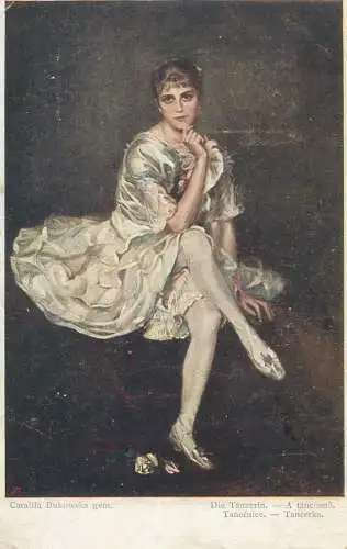 Painting Camilla Bukowska Tancerka 1915 Postcard