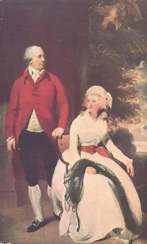 Painting Sir Thomas Lawrence portrait de John Julius Angerstein er de sa femme Postcard
