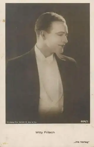 Movie Film start actors Willy Fritsch Eichberg Film Verleih E Weil&CO postcard