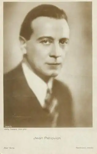 Movie Film start actors Jwan Petrovich Atelier Manasse Wien photo postcard