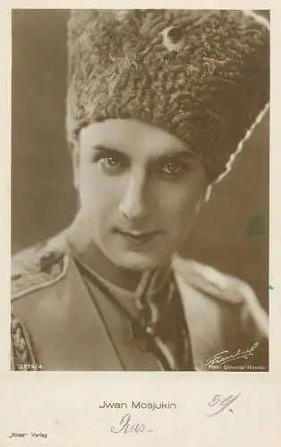 Movie Film start actors Jwan Mosjukin tzar costume postcard