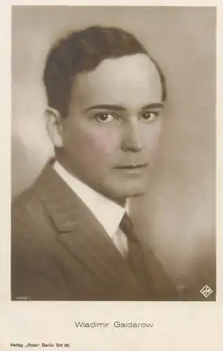 Movie Film start actors Wladimir Gaidarow Berlin postcard